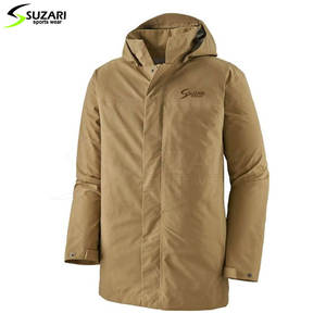Meilleure qualité 100% Polyester toile veste de pluie hommes High Street Style imperméable manteau de pluie en vrac en gros - Product Image 2