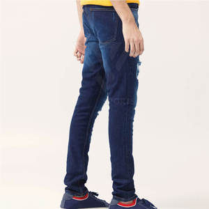 Marque distributeur Pantalon jeans décontracté multi-poches couleur unie pour homme à vendre - Product Image 4