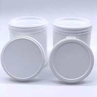 Bocaux en plastique PP personnalisables 150ml-1.2L avec couvercle à vis en aluminium de qualité alimentaire pour emballage de biscuits, snacks et aliments pour bébés, sérigraphie