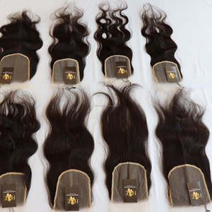 Fermeture en dentelle HD de haute qualité 5x5 6x6 Cheveux humains Fermeture frontale en dentelle HD Perruques Cheveux vierges bruts brésiliens Fermeture fine HD - Product Image 6