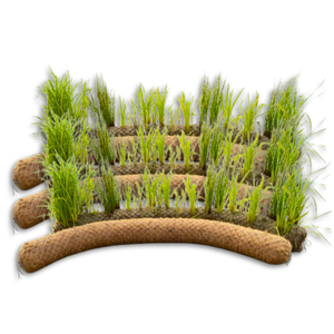 <b>Large</b> Supply COIR LOG / PALM MAT Natural Erosion Control: Coir Logs for Building River Dikes - Product Image 1