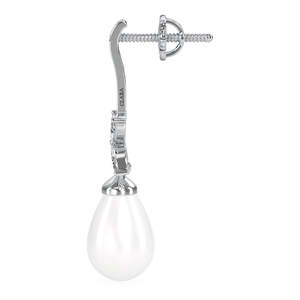 Boucles d'oreilles en argent sterling 925 de qualité supérieure avec perles pour femmes et filles, achetez de magnifiques accessoires de bijouterie - Product Image 3
