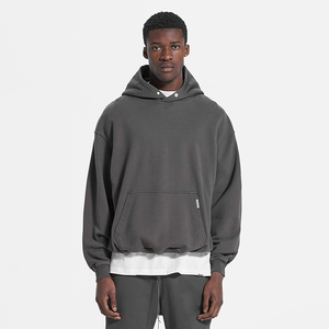 เสื้อกันหนาวผ้าฝ้ายมีฮู้ด460 GSM เฮฟวีเวตเสื้อกันหนาวผ้านุ่มปรับแต่งได้ - Product Image 4