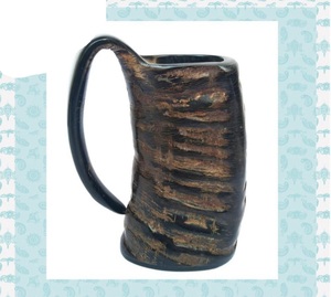 New Viking Style <b>Ceramic</b> Coffee Cup Buffalo Horn Viking Drinking Horn <b>Mug</b> India Supplier Exporter Quality <b>Ceramic</b> Cups - Product Image 3