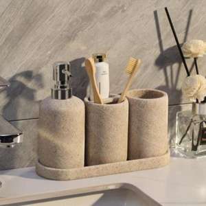 Ensemble de salle de bain en résine design fabriqué à la main avec qualité et matériau extra premium pour les décorations de toilettes d'hôtels plats - Product Image 5
