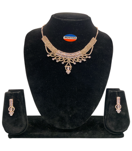 B200 diamant mode ensemble élégant classique Vintage collier et boucles d'oreilles pour les anniversaires de mariage fêtes fiançailles - Product Image 2