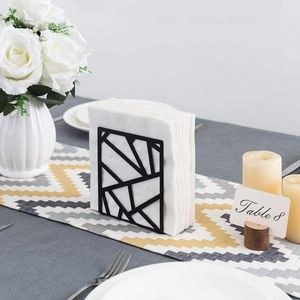 Modern design hotel decoration napkin holder <b>prime</b> quality metal wire black color napkin stand at competitive price - Product Image 6