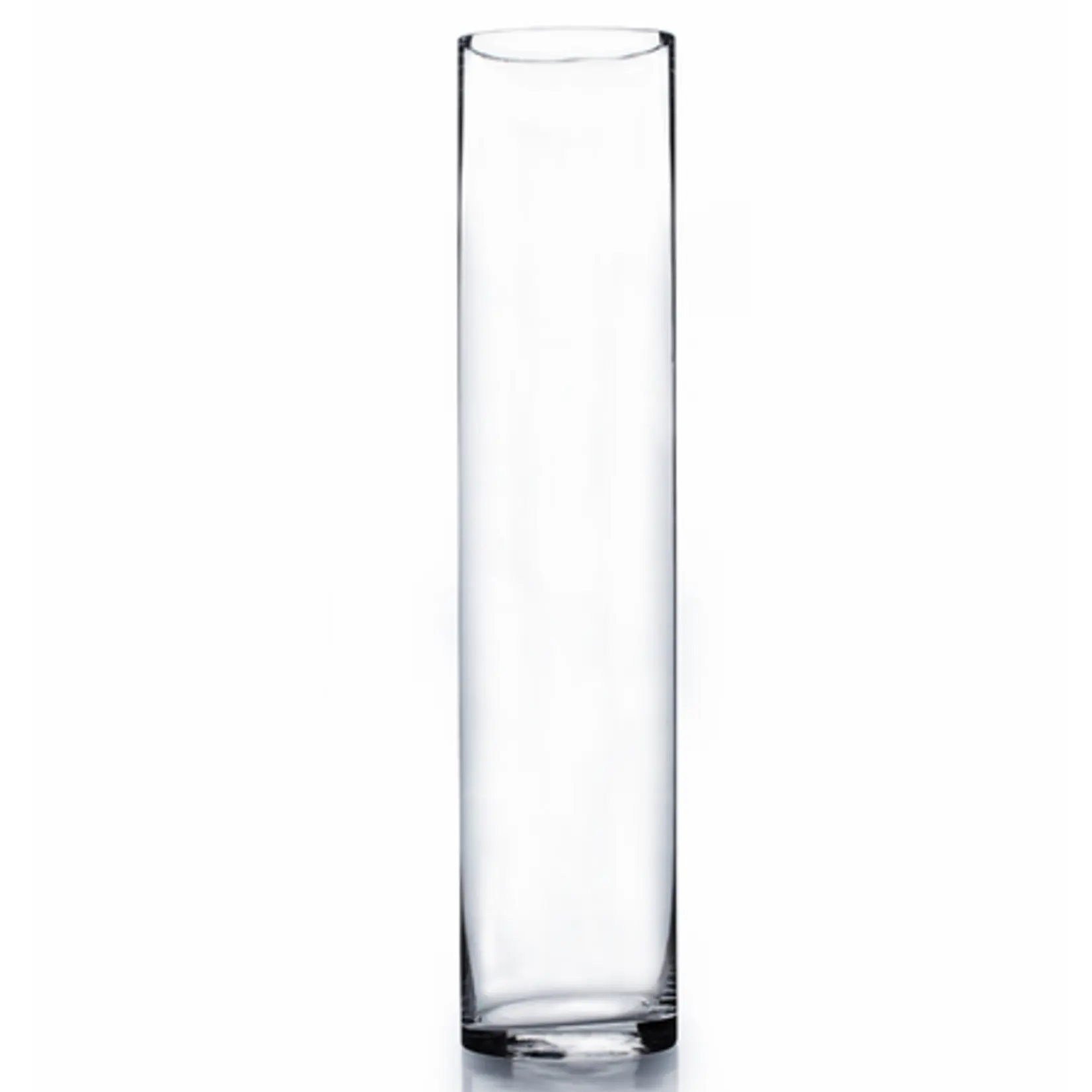 Vasos de vidro para decoração, vasos de cristal transparentes com cilindro alto para casa/decoração conjunto de vasos de flores 3/vasos finos como centrepiece redondos