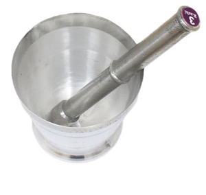 Mortero de hierro metálico con acabado plateado de alta tendencia para el hogar, cocina, especias, hierba, molinillo de mano, venta al por mayor, herramientas para hierbas y especias - Product Image 4