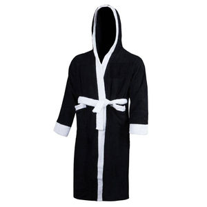 Vestidos de boxeo de manga larga con capucha de satén de seda de alta calidad Unisex hombres mujeres logotipo personalizado estampado bata de satén adultos - Product Image 2