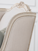 Fauteuil d'appoint de style français, fauteuil de salon pour meubles de maison