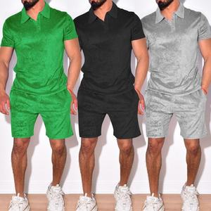 Streetwear Check Wind Breaker Survêtement Hommes Nylon Léger Shell Coupe-Vent Ensembles Courts - Product Image 2