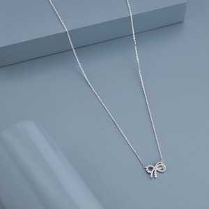 14K Gold Platinum Rose Gold 92.5 Silver Rhodium Trendy Heart Shape Featuring Zircon Diamond Pearl Engagement Chains 191362 Model - Product Image 2