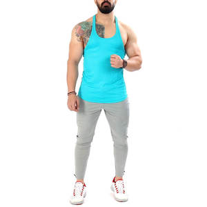 เสื้อกล้ามออกกำลังกายแขนกุดสำหรับผู้ชายเสื้อมีไซส์และตัวเลือกสีโลโก้ออกแบบได้ตามต้องการ - Product Image 2