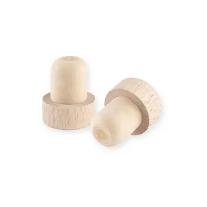 Tappo per Vino in Legno Personalizzato Limana, Elegante Gadget su Misura per Bottiglie di Vino - Product Image 1