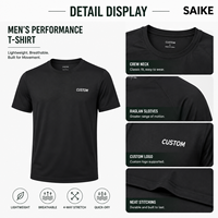 T-shirt de course à col zippé personnalisé avec logo, anti-humidité, séchage rapide, haut de gamme pour uniformes d'équipe et marques