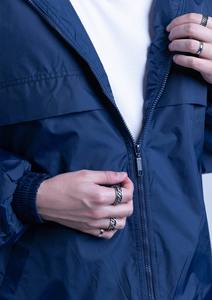 Survêtement unisexe en nylon imperméable, coupe-vent, écologique, décontracté d'hiver, à capuche, uni, imprimé, antibactérien, design 2-en-1, haute qualité - Product Image 4