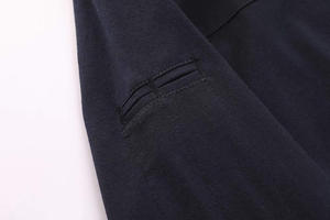 Chemise à manches longues personnalisée pour homme, respirante, légère, en polyester/coton, pour le travail, la sécurité, le paintball, avec fermeture éclair brodée - Product Image 2
