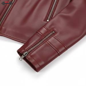 2025 New Fashion Style Women's Corduroy Plus Size Leather Bomber Jacket Eco-Friendly Waterproof Winter Cold Season Custom - Product Image 4