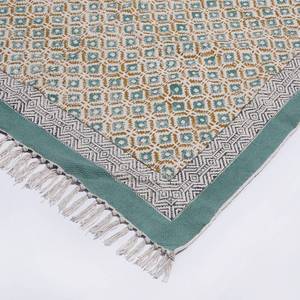 Tapis Dhurries de concepteur à motif de points 100% coton faits à la main 3x5 à 9x12 pieds pour la maison salon jardin décor intérieur extérieur utilisation - Product Image 4