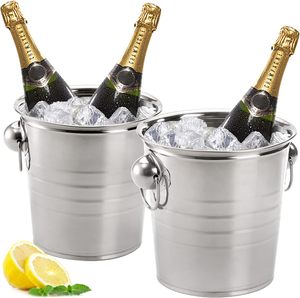 Restaurants Supplies Ice Champagne Bucket <b>Stainless</b> <b>Steel</b> Ice Bucket Champagne <b>Cooler</b> Ice Bucket - Product Image 1