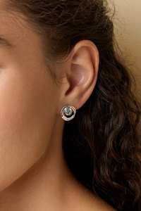 Pendientes de Topacio Azul, hechos a mano Riviera Blue Topaz 925 Sterling Silver Stud Earring, Pendientes elegantes, Pendientes de Topacio Azul hechos - Product Image 3