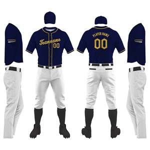 Uniforme de béisbol con logotipo personalizado OEM para adultos y jóvenes 100% poliéster sublimación impreso uniforme de béisbol uniforme de varios colores - Product Image 6