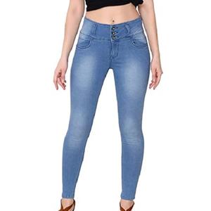 Jeans de Mezclilla Desgastados Transpirables de Tela Oxford de Cintura Media Regular Casuales para Hombre al por Mayor Hechos en Fábrica - Product Image 2