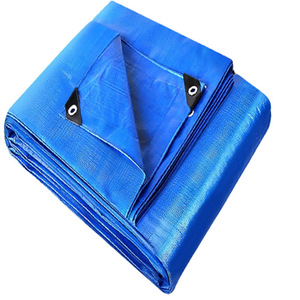 Lonas de tela impermeable de alta resistencia, rollo en color, lona de malla azul laminada 7x7 80gsm para cubierta - Product Image 2