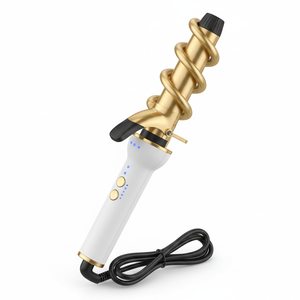 Rizador de Pelo Eléctrico de Cerámica para Mujer, Calentamiento Rápido PTC, Doble Función, Rizado y Alisado, Pantalla LED de Temperatura, Tamaño de 25 mm, 1 Año de Garantía - Product Image 5