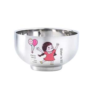 <span class=keywords><strong>Bol</strong></span> de bande dessinée familiale créative en acier inoxydable DS37 - Product Image 5