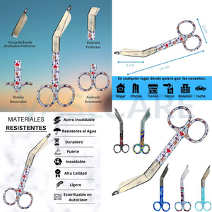 Y tá kéo cùn tip đẹp mô hình thiết kế giấy Áo Băng cắt kéo hoàn hảo y tá kéo cho Viện trợ đầu tiên bác sĩ thú y sinh viên - Product Image 6