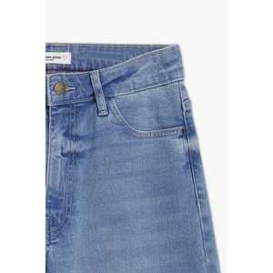 Pantalon en denim pour femmes de qualité supérieure-Casual Straight-Leg Blue Breathable Soft with Frosted Styling Mid Waist Available Ladies' Sizes L - Product Image 2