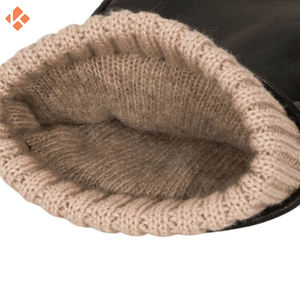 ถุงมือหนังแกะแท้สำหรับผู้หญิง แฟชั่นใหม่ ซิปด้านข้าง ซับในแคชเมียร์ ให้ความอบอุ่น เหมาะสำหรับการช้อปปิ้งและธุรกิจ - Product Image 3