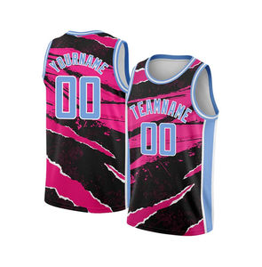 Conjunto de Camiseta de Baloncesto Transpirable de Secado Rápido con Diseño Personalizado para Hombres, Mujeres y Adultos, Impresión Digital, Malla sin Mangas, Talla Grande, 100% - Product Image 5