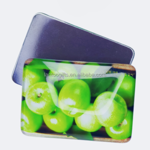 Cristal de verre 3D rectangulaire personnalisé sur mesure, design contemporain, forme nom de ville/pays, pour réfrigérateur, vente en gros - Product Image 2