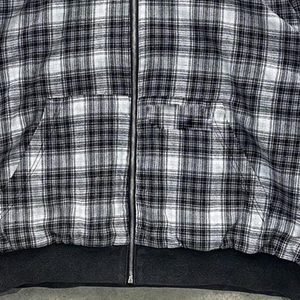 เสื้อฮู้ดดี้และเสื้อสเวตเชิ้ตผู้ชายแบบถัก 100% ผ้าฝ้าย ซิปเต็มตัว สไตล์สตรีทแวร์ ลายตาราง  น้ำหนัก 460GSM รุ่นใหม่ล่าสุด รับสกรีนโลโก้ตามแบบ - Product Image 6