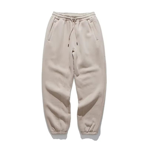 Pantalons de survêtement personnalisés pour hommes, cordon de serrage, uni, décontracté, pantalon de survêtement ample, logo imprimé, surdimensionné, pantalon pour hommes - Product Image 5