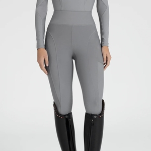 Mallas ecuestres para mujer, ropa personalizada con ajuste elástico y agarre completo, pantalones leggings para montar a caballo al por mayor - Product Image 2