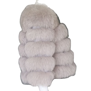 เสื้อโค้ทขนสุนัขจิ้งจอกแท้สำหรับผู้หญิงเสื้อโค้ทขนสัตว์แฟชั่นผู้หญิง - Product Image 5