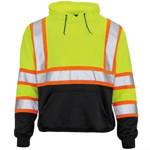 Sweat à capuche haute visibilité du fabricant pour électriciens Veste de travail à fermeture éclair imperméable pour vêtements de sécurité - Product Image 5