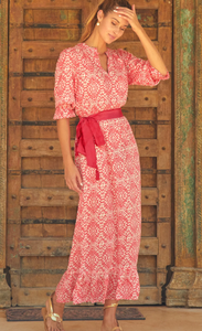 ชุดเดรสแขนยาวสำหรับผู้หญิงพิมพ์ลายดอกไม้แบบพิเศษสำหรับฤดูร้อนดีไซน์เนอร์ชุดเดรสแขนยาวลายดอกไม้สีธรรมชาติสำหรับชายหาดวันหยุดพักผ่อนของรีสอร์ท - Product Image 3