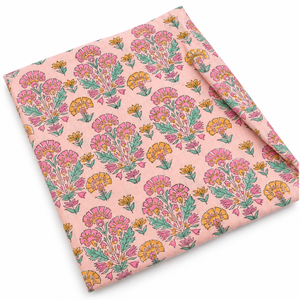 Tissu en voile de coton tissé léger à imprimé floral fait main Pinksa Fashion, fil peigné, largeur 43/44 pouces, 60S60S, 90 GSM - Product Image 5