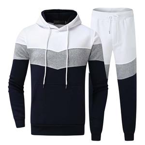 Transpirable nueva llegada adultos deportes diseño rayas personalizado 100% algodón chándal dentro de chándal - Product Image 5