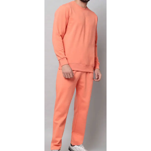 Ensemble de survêtements unisexes en coton 100% 400 g/m² avec logo personnalisé, ensemble de survêtements deux pièces pour femmes et hommes, sweat-shirt et pantalon de survêtement pour femmes enceintes - Product Image 2