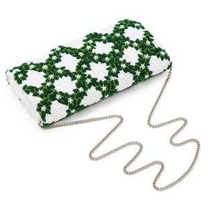 OFERTAS EMOCIONANTES EN BOLSOS DE PERLAS DE DISEÑO FLORAL PARA MUJER CADENA DE CUERPO CRUZADO CON DISEÑO PERSONALIZADO DE PROVEEDOR INDIO - Product Image 5