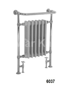 Porte-serviettes Broughton avec insert en fonte peinte - Chrome - Product Image 1