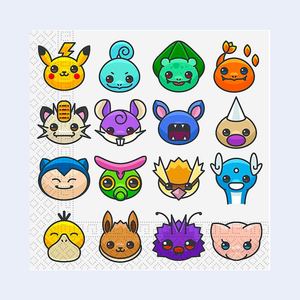 Party Love Serviette Pokemon 33X33Cm 20 Pezzi 2 Sacchetti - Product Image 1