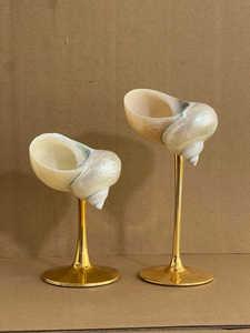 Popular Handmade Seashell Martini Glasses, Conch Glasses, Shell Cup Bracket <b>Goblet</b>, Coupe Cup, Shell Wine Glasses Gift - Product Image 3