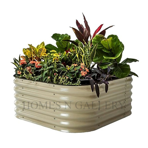 เตียงพับได้ทรงสี่เหลี่ยมทำจากโลหะชุบสังกะสีสำหรับตกแต่งสวนกลางแจ้ง - Product Image 5